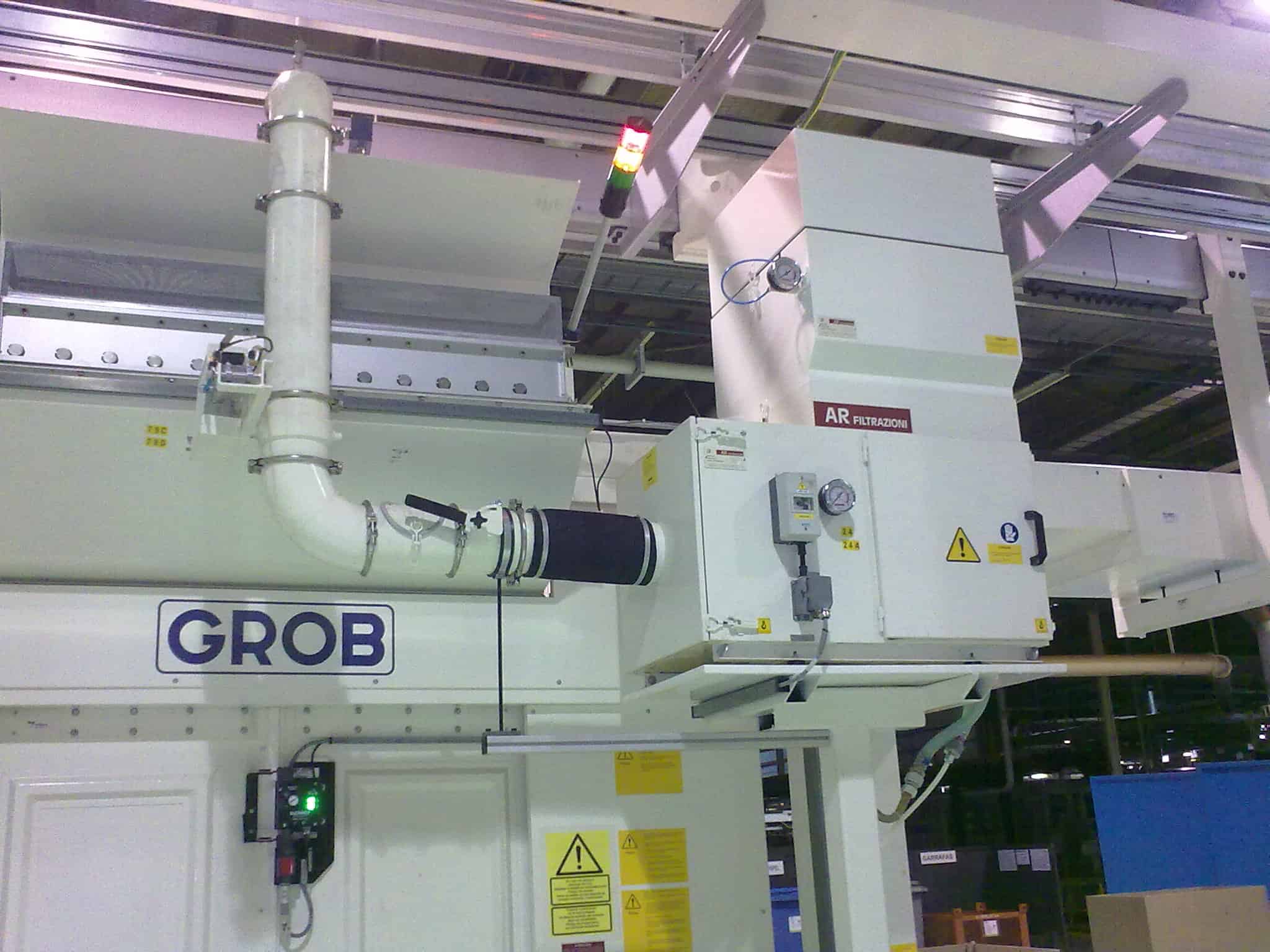 AR Filtrazioni - Centri di lavoro CNC GROB | Filtrazione industriale nebbie oleose e fumi