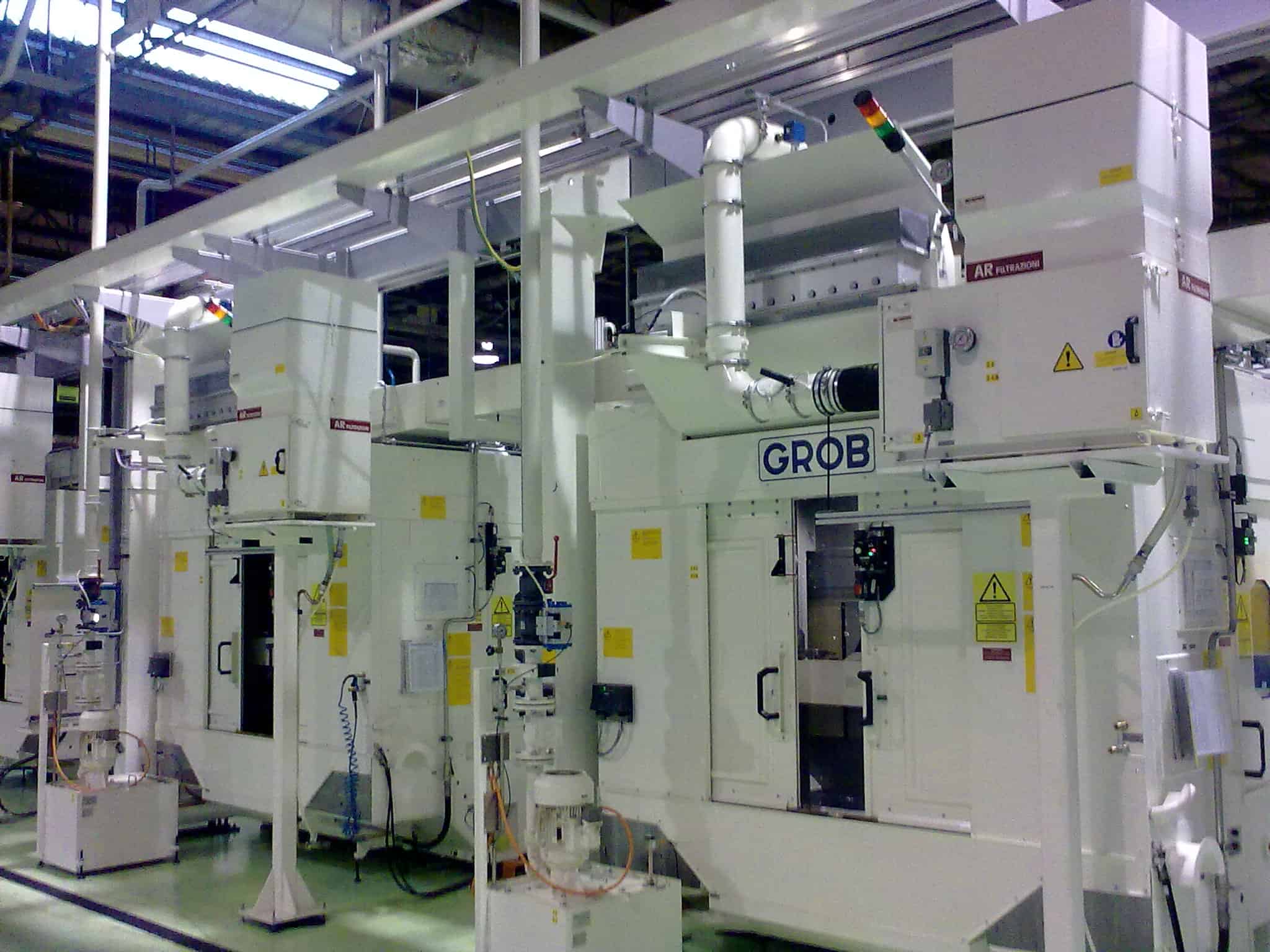 AR Filtrazioni - Centri di lavoro CNC GROB | Filtrazione industriale nebbie oleose e fumi