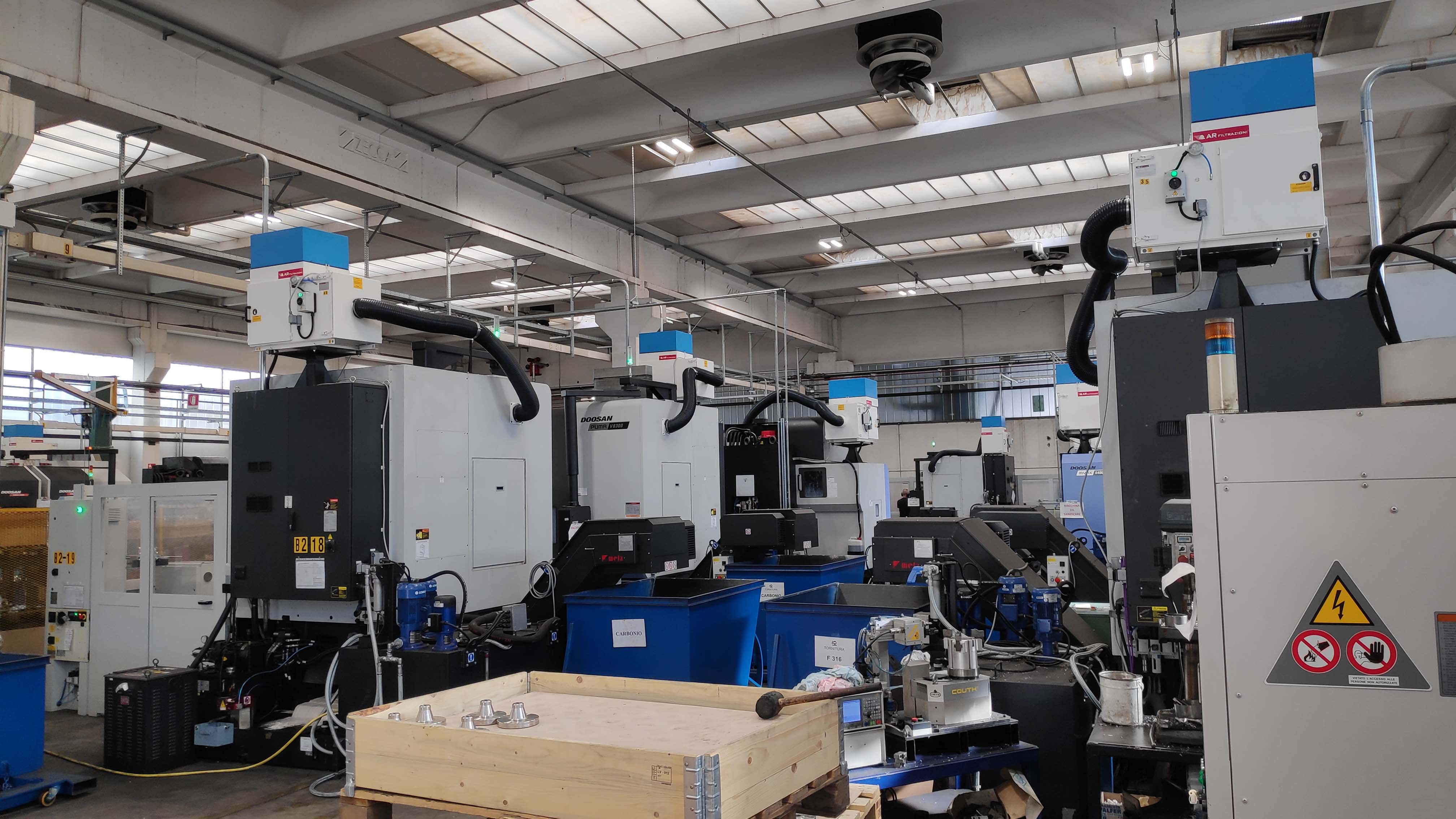 AR Filtrazioni | Doosan Torni Verticali Depuratori nebbie oleose 